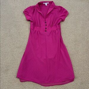 Old Navy Retro Pink Polka Dot Short Sleeve Dress size Small